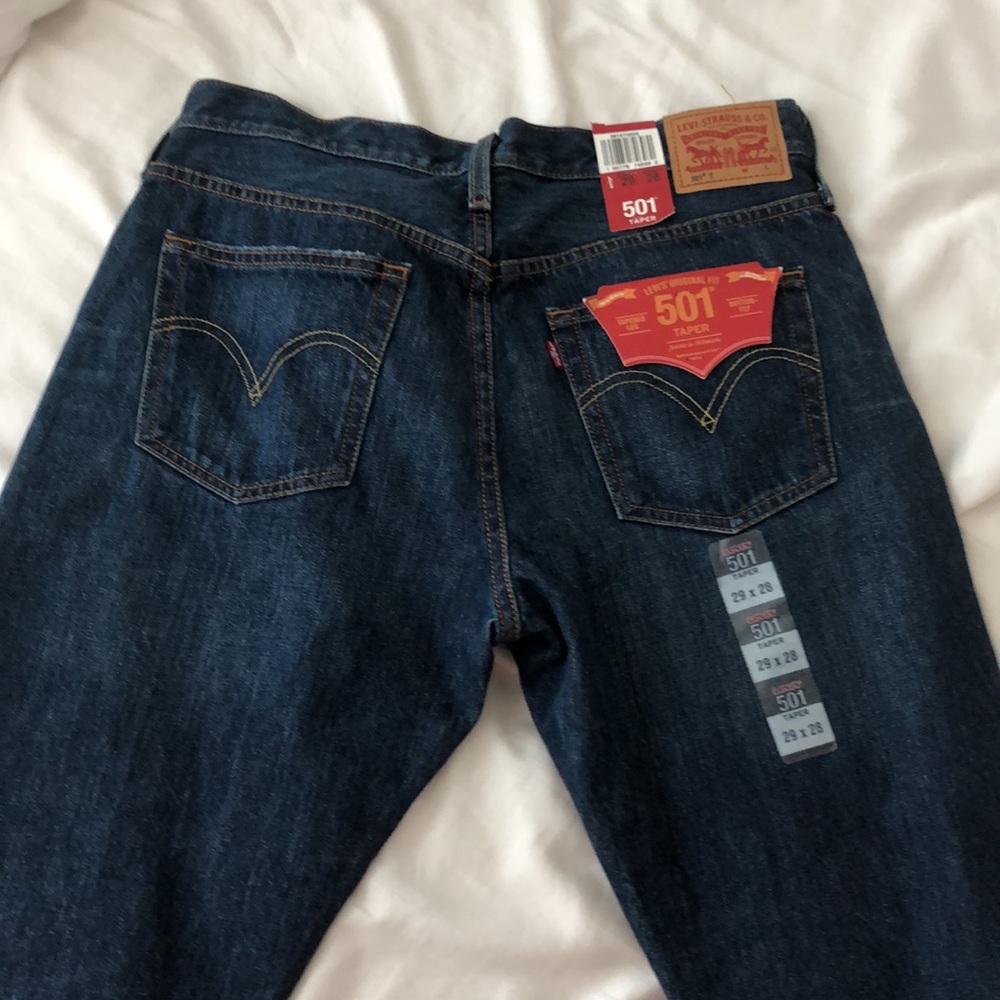 LEVIS 501 TAPER JEANS BRAND NEW WITH TAGS
